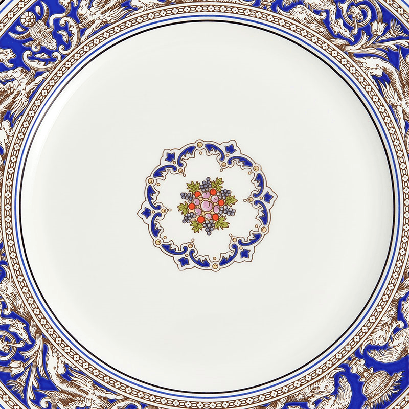 Florentine Plate, D27.3cm, Marine