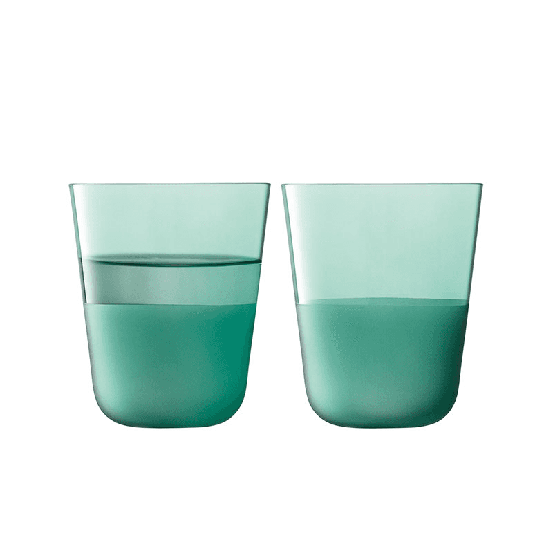 Arc Contrast Set of 2 Tumblers, 380ml, Ocean