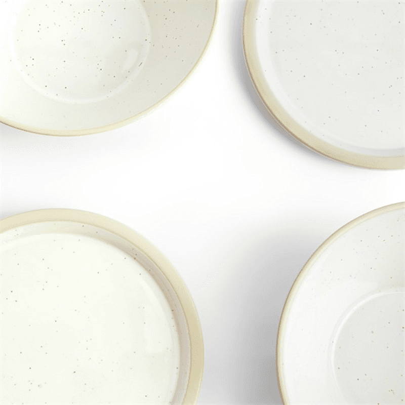 Urban Dining 4 Piece Bowl and Plate Set, D16cm, White