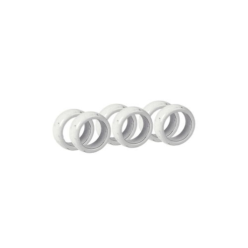 Image showing the Nordic Set of 6 Napkin Rings, D4.5cm, Sand product.