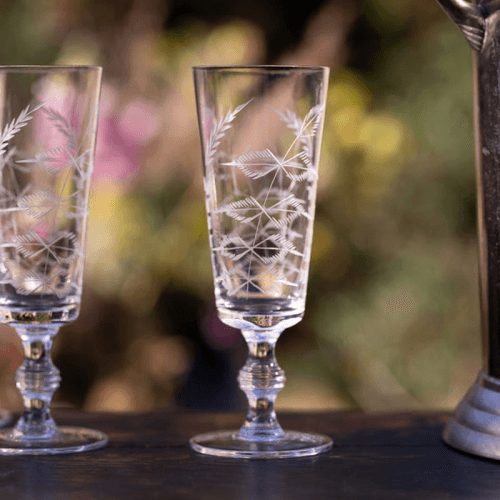 Image showing the Fern Champagne Flute, Set of Four, 180ml product.