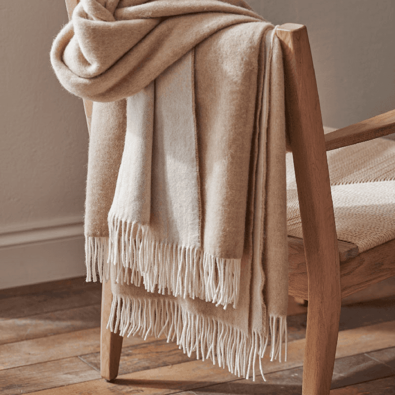 Thurston Reversible Throw, 150 x 260cm, Natural