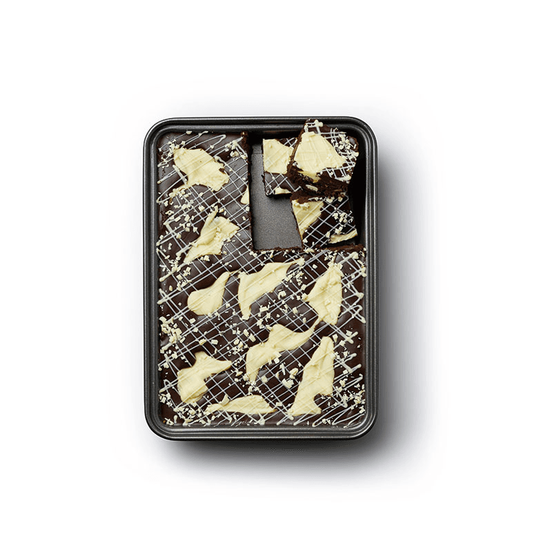 Brownie pan, sleeved, 34 x 20 x 4cm
