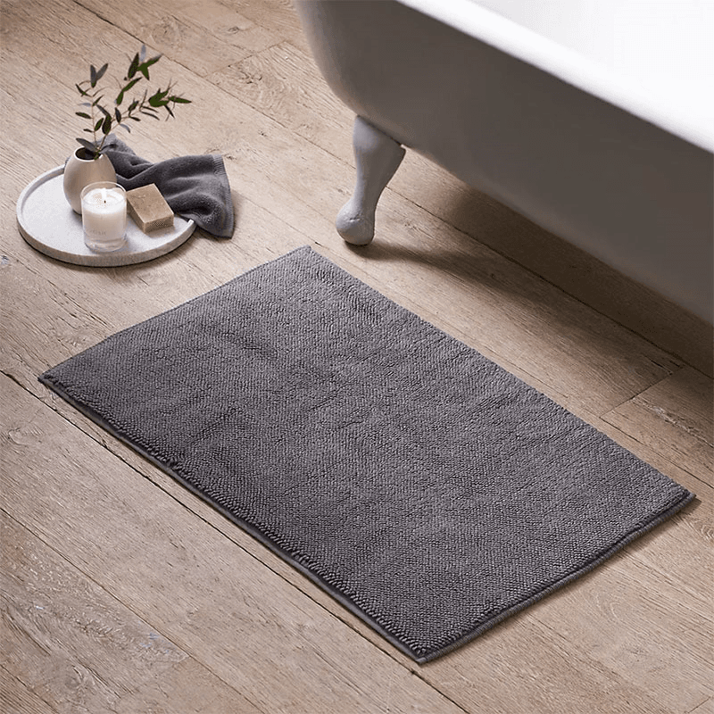 Ile De Re Bath Mat, 50 x 80cm, Slate