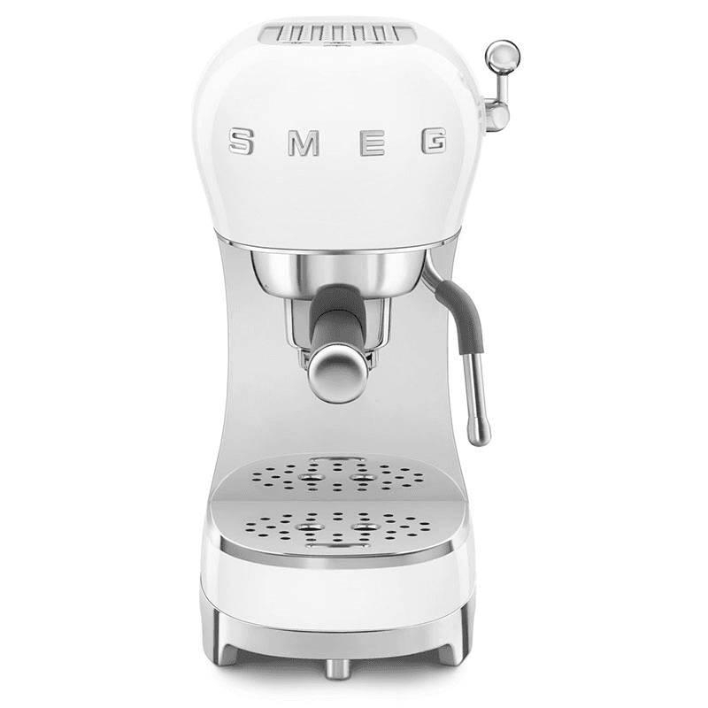 50's Style Espresso Coffee Machine, White