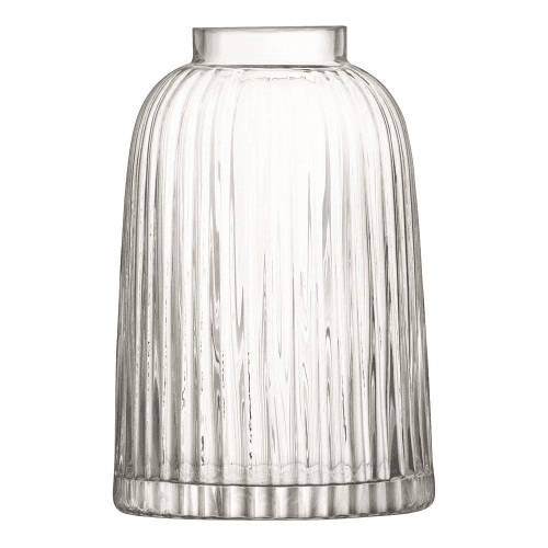 Image showing the Pleat Vase, H20cm, Clear product.