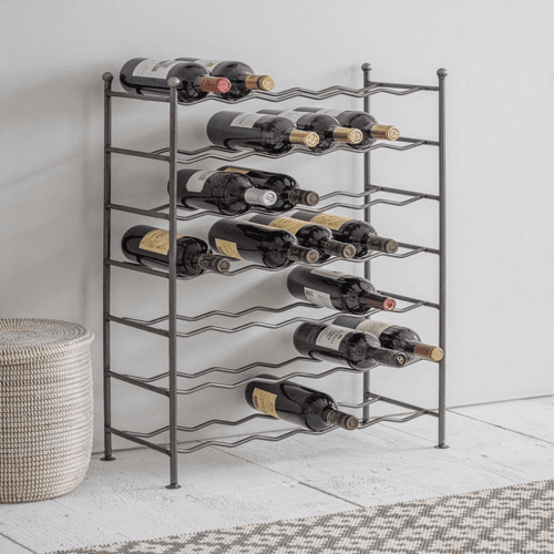 Image showing the Farringdon 42 Bottle Wine Rack, Steel product.
