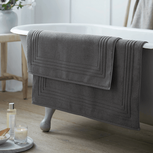 Image showing the Luxury Egyptian Cotton Bath Mat, Large, Slate product.