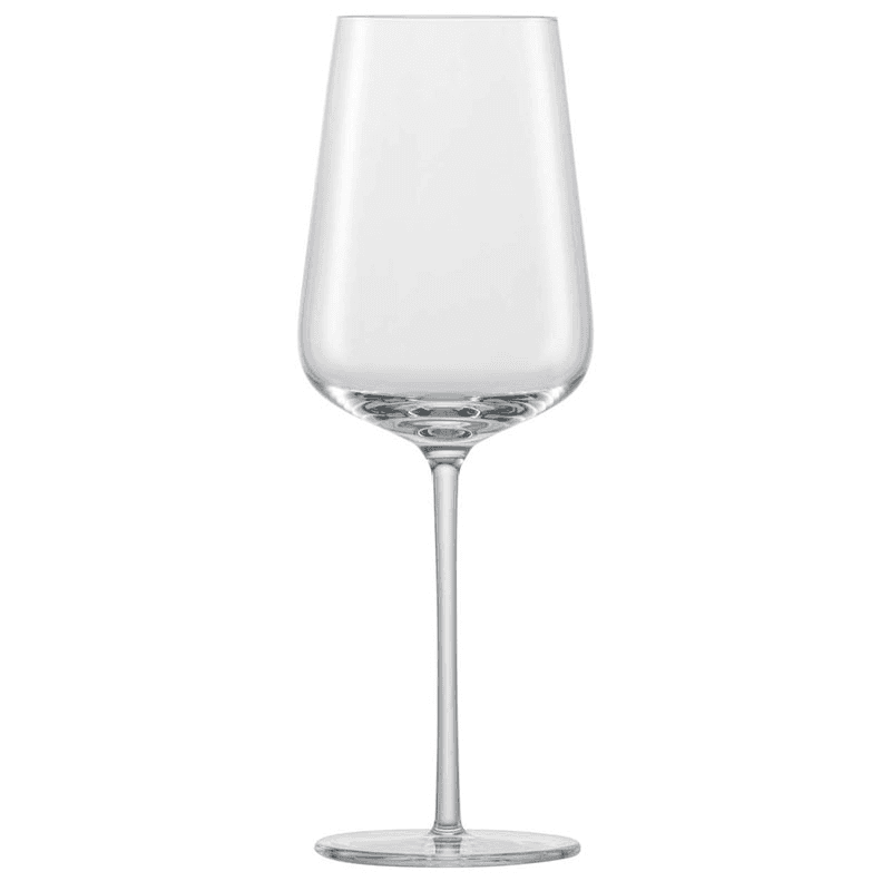 Vervino Set of 2 Crystal White Wine Glasses, 406ml, Clear