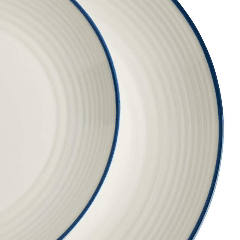 Gordon Ramsay Maze Denim Line 16 Piece Dinnerware Set, White