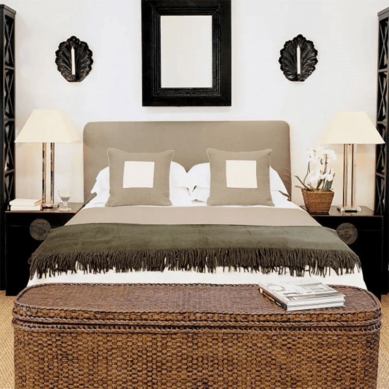 Indochine Bed end chest, W150 x D40 x H55cm