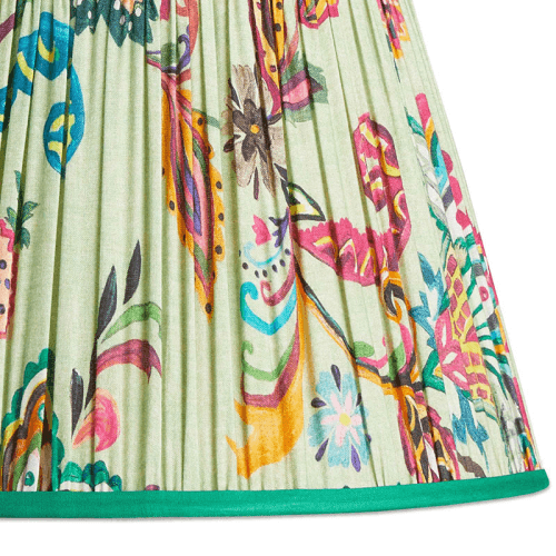 Image showing the Straight empire Shade, 30cm, green Paisley by Matthew Williamson product.