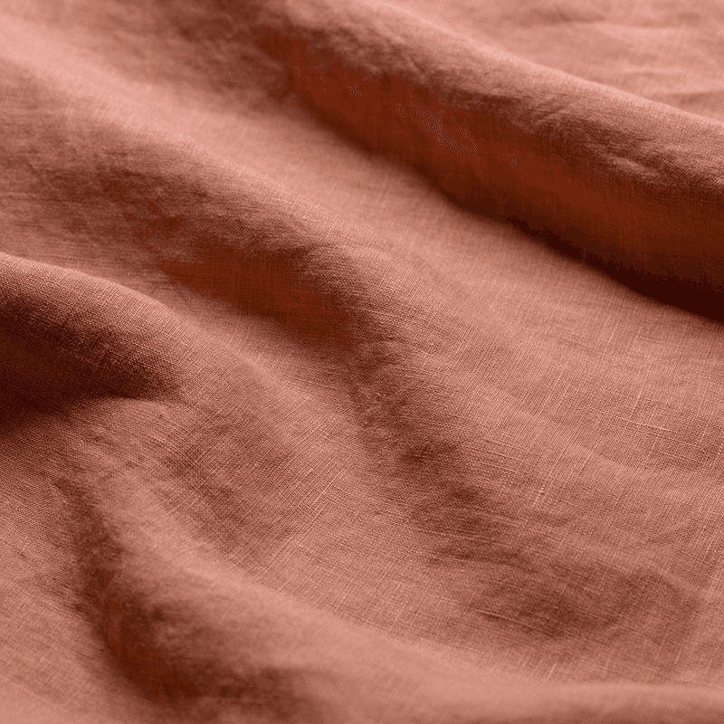 Linen Duvet Cover, King, Warm Clay