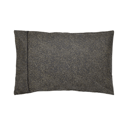 Image showing the Morris Seaweed Pillowcase Pair, Standard, Black product.