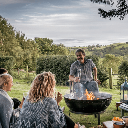 Image showing the Recycled Firepit kit, Black product.