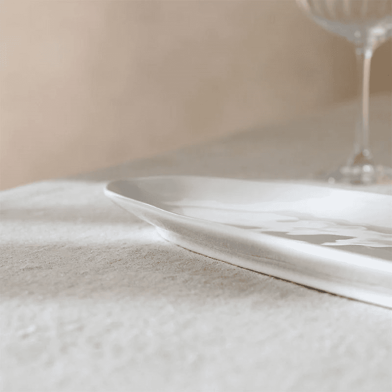 Portobello Canape Platter, L54 x W17.5cm, White