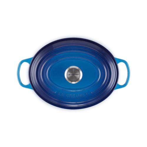 Image showing the Signature Cast Iron Oval Casserole, 29cm, Azure product.