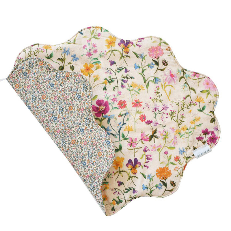 Linen Garden Set of 2 Wavy Placemat, Natural
