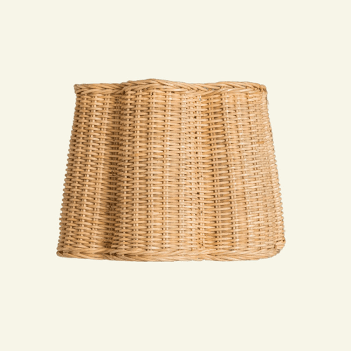 Image showing the Clover Rattan Lampshade, Natural product.