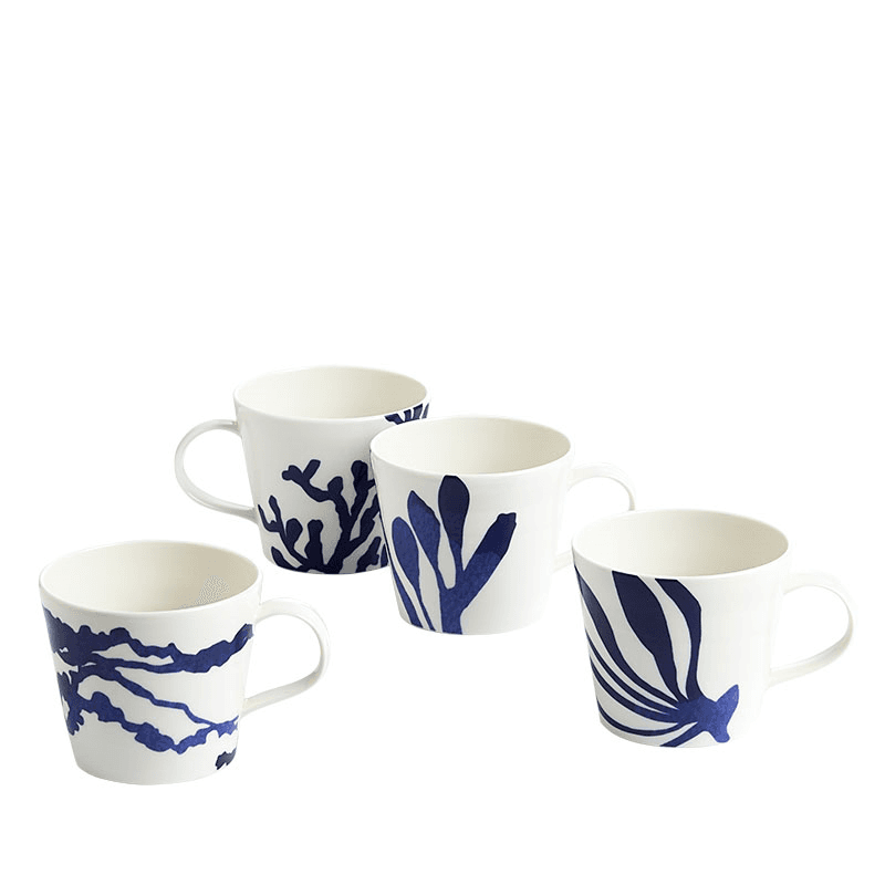 Pacific Set of 4 Mug, 400ml, Blue