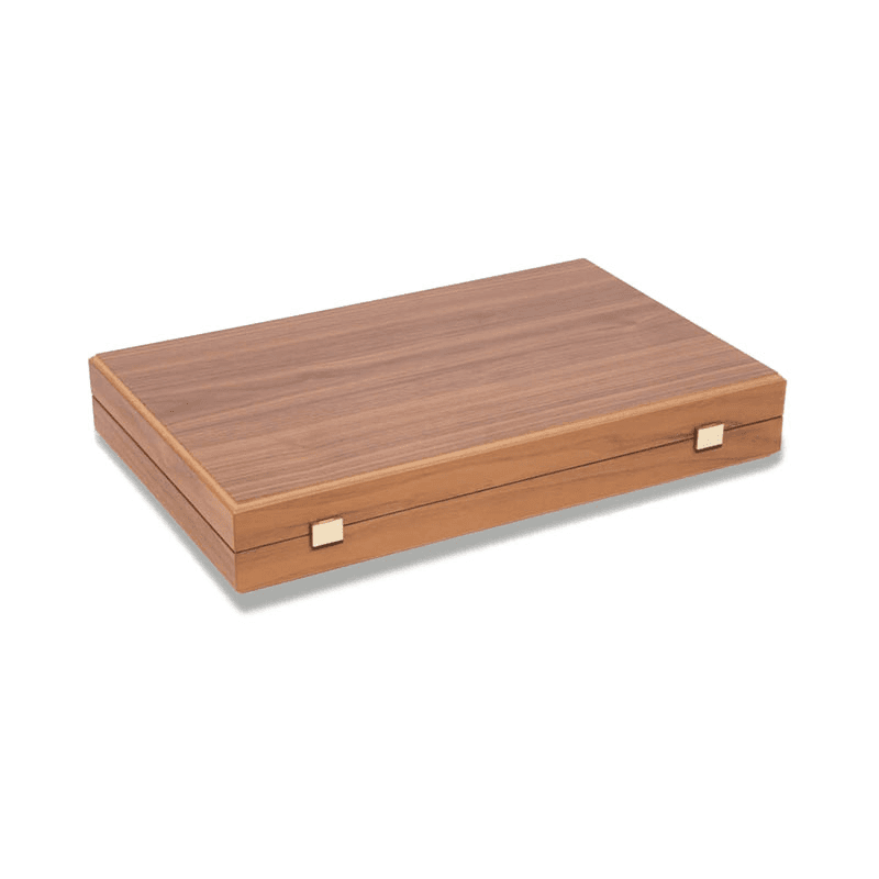 Uber Walnut Backgammon Set, Black