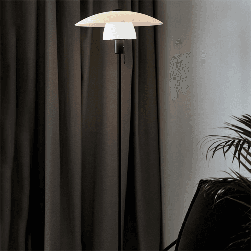 Image showing the Verona Floor Lamp, H150cm, Opal White product.