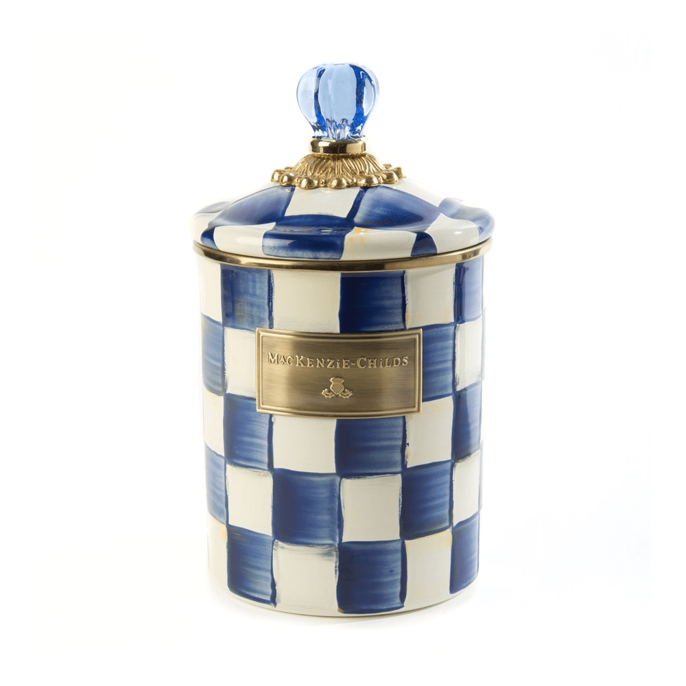 Royal Check Canister, 1.4L, Blue & White