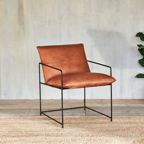 Image showing the Durium Leather Lounger, Aged Tan and Black product.