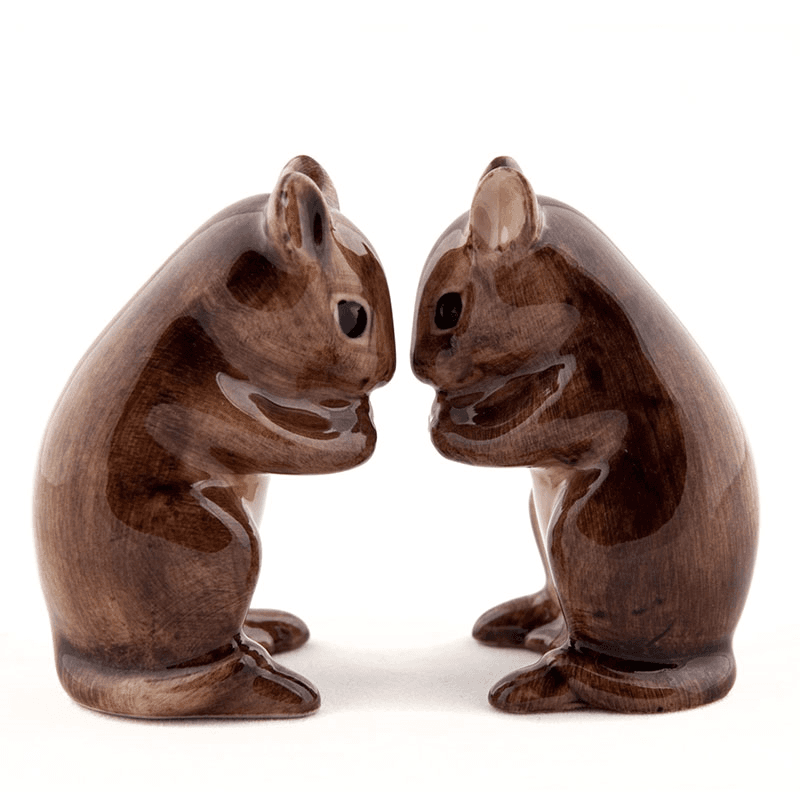 Harvest Mouse Salt & Pepper Shakers, H7cm, Brown