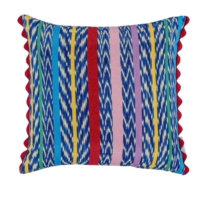 Gloria Cushion, 57 x 57cm, Blue Multi