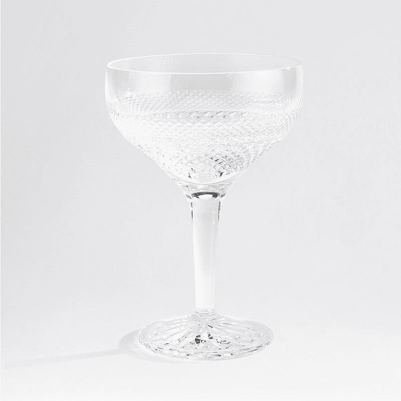 Huxley Set of 4 Coupe Glasses, 180ml, Clear