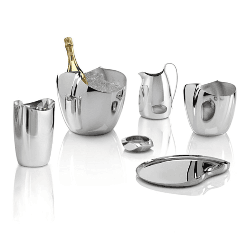 Image showing the Wine Coaster, Drift, Stainless Steel product.