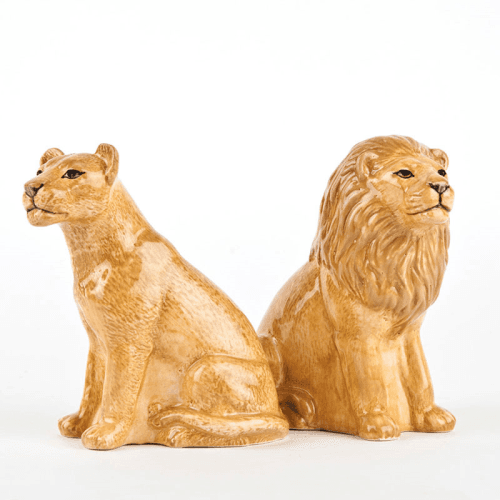 Image showing the Lion Salt & Pepper Shakers, H9cm, Yellow product.
