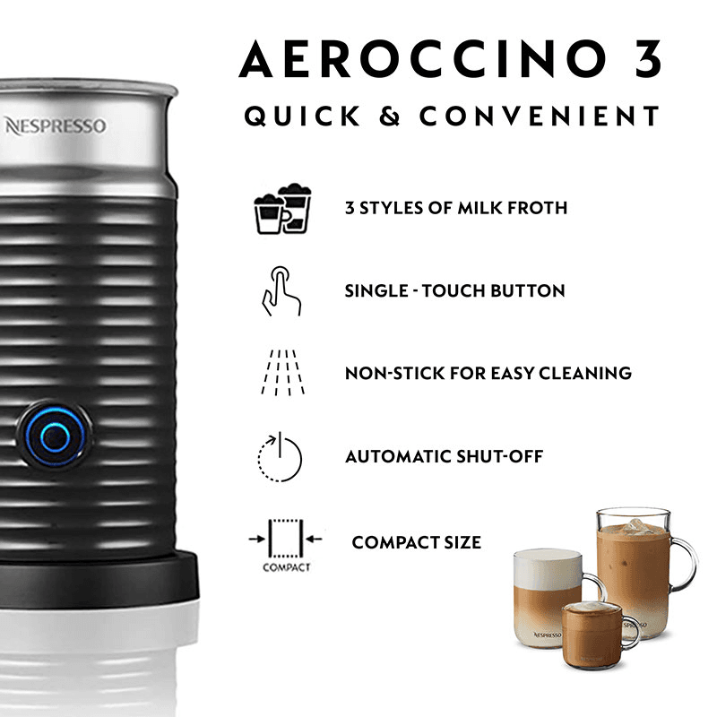 Vertuo Next with Aeroccino Coffee Machine, Grey