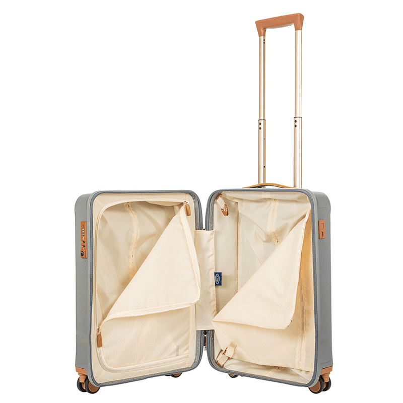 Capri Carry-on Suitcase, H55 x L38 x W23cm, Silver