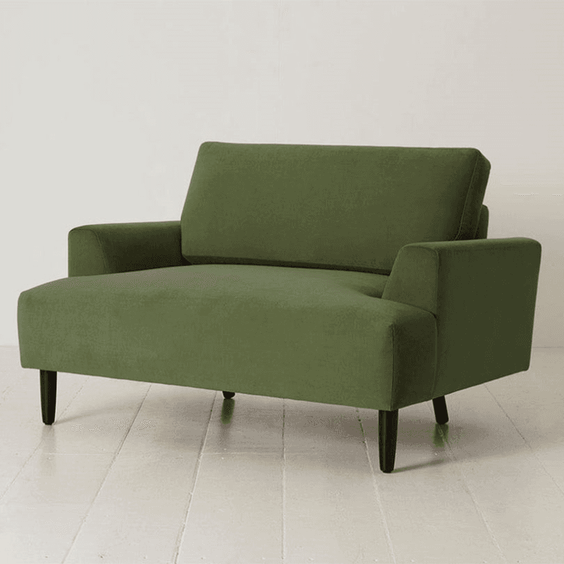 Model 05 Velvet Love Seat, Vine