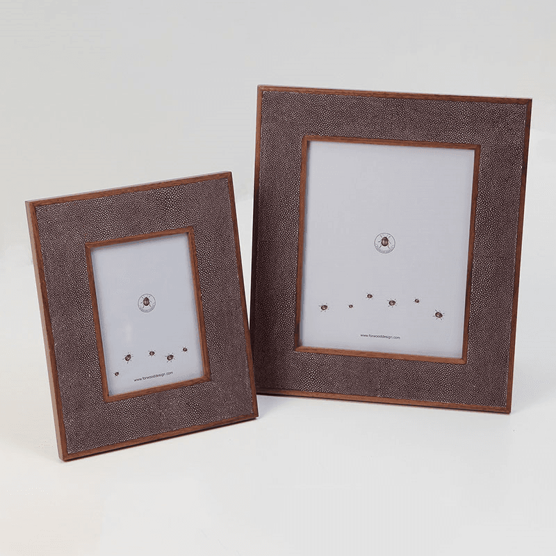 Classic Photo  Frame, 10 x 8", Mulberry Shagreen