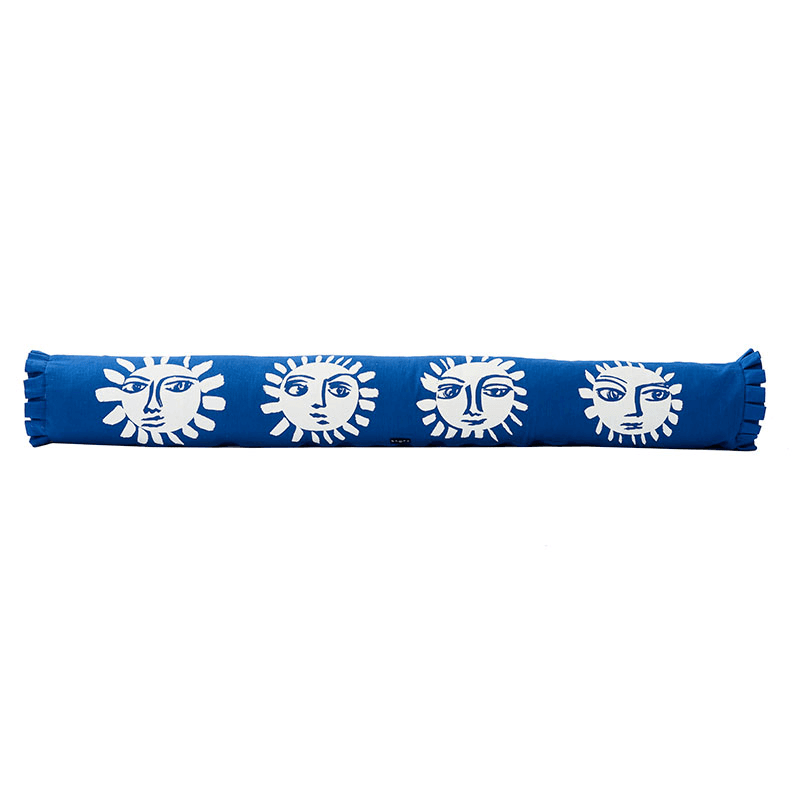 Sunne Bed Bolster, 20 x 135cm, Azure