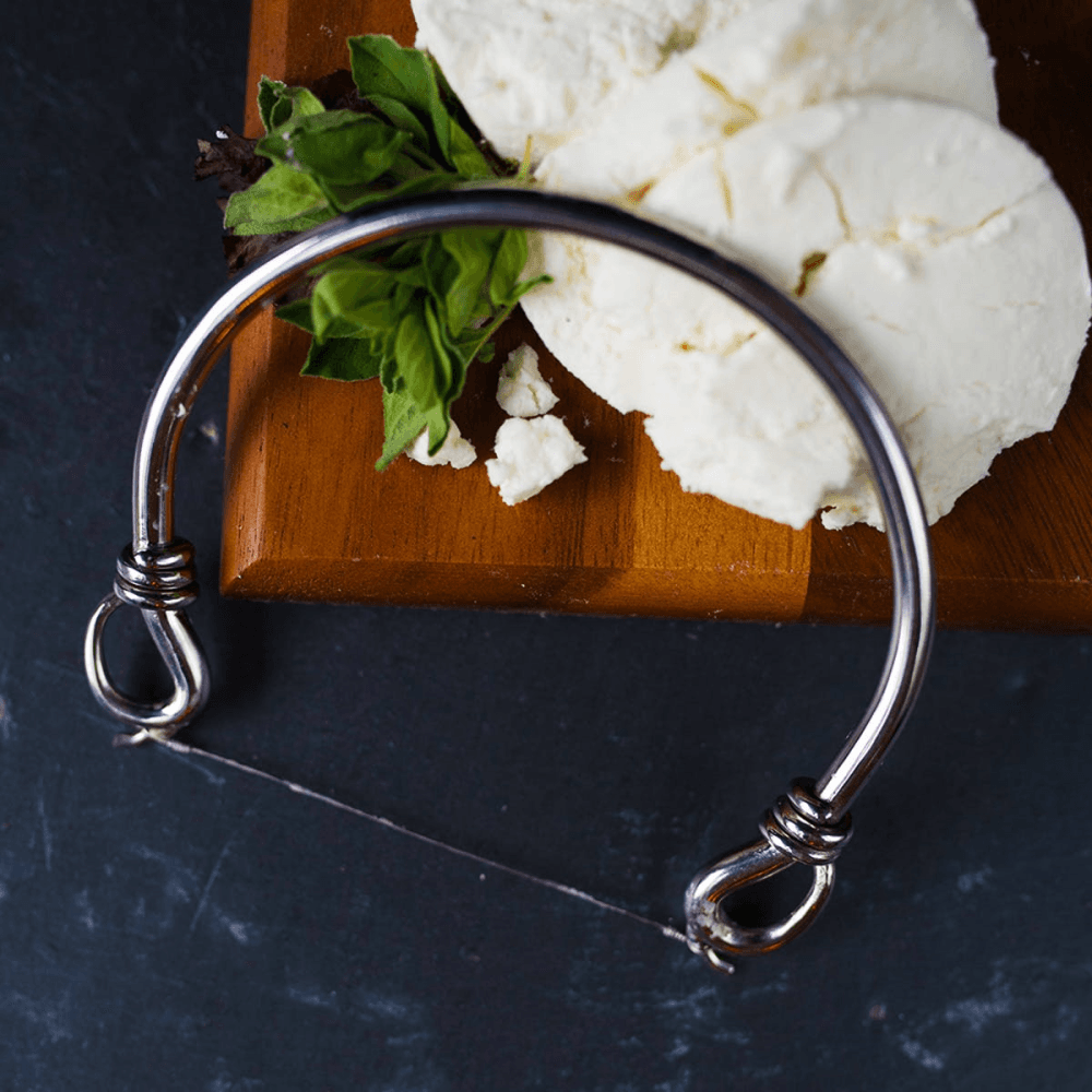 Polished Knot Cheese wire, 12 x 13cm, Silver Plate