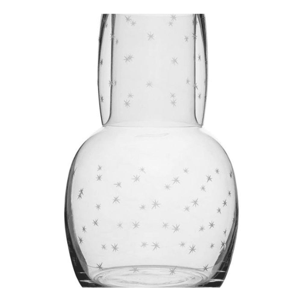 Stars Carafe and glass, 1.3l, crystal