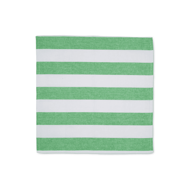 Stripe Set of 6 Napkins, W45 x L45cm, Lush Green