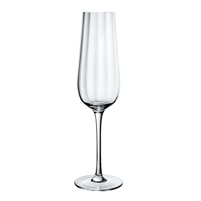 Rose Garden Champagne Flute Set of 4, 120ml, Clear