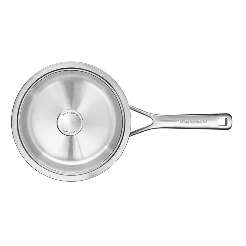 MultiPly Stainless Steel Saucepan with Lid, 20cm, Silver