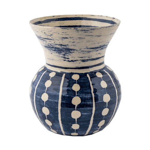 Image showing the Dot Double Layer Vase, H25cm, Indigo product.