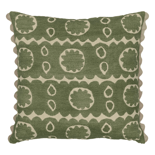 Image showing the Osborne Cushion, 57 x 57cm, Green product.