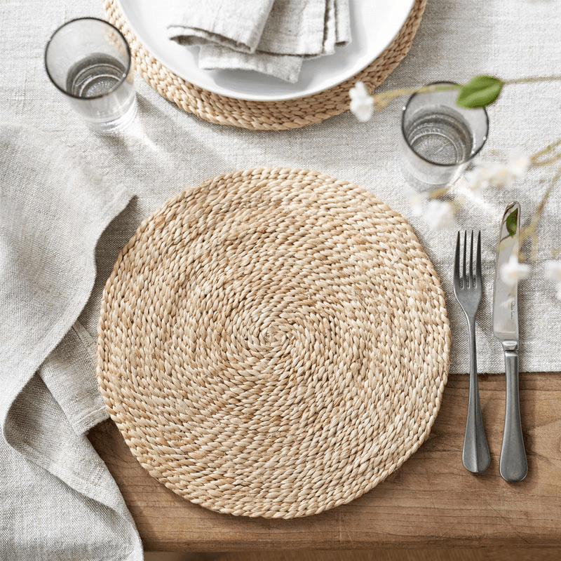 Woven placemat, D30cm, Jute