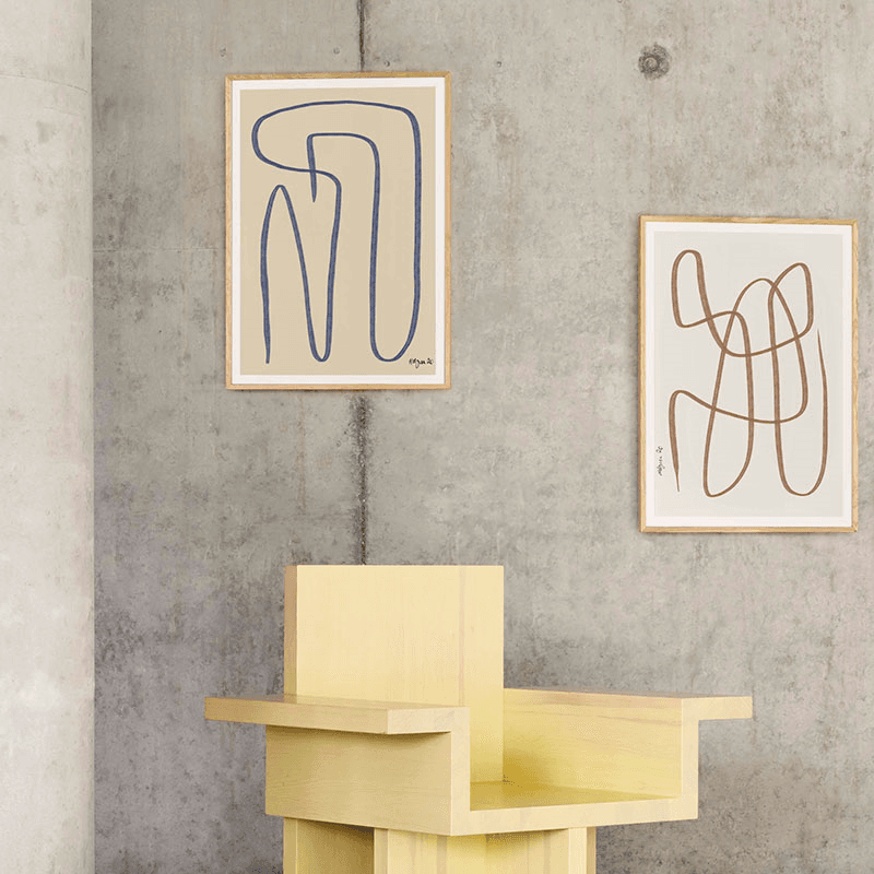Different Ways FSC Print, 50 x 70cm, Blue