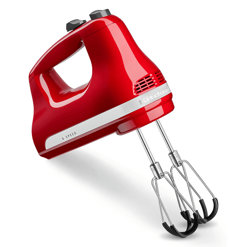 6 Speed Hand Mixer Flex Edge, Empire Red