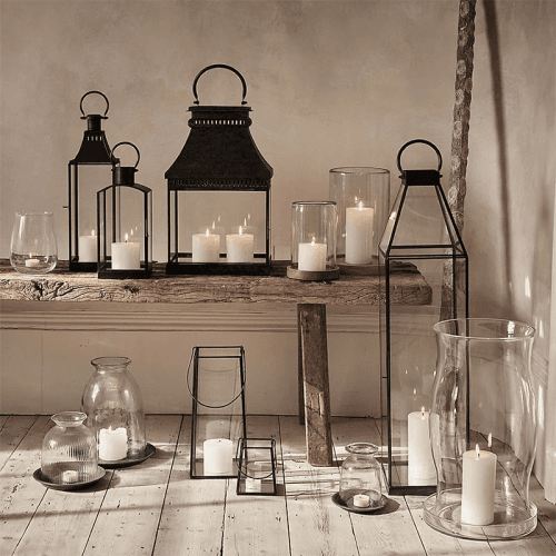 Image showing the Naunton Lantern, H43cm, Clear product.