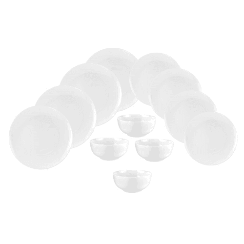 Image showing the Serendipity Coupe 12 Piece Dinnerware Set, White product.